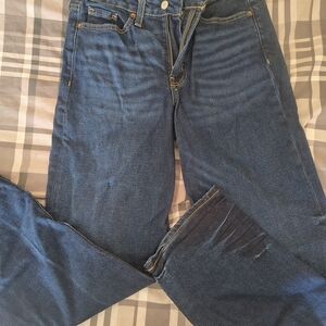 Old Navy Men's Dark Blue Straight Jeans